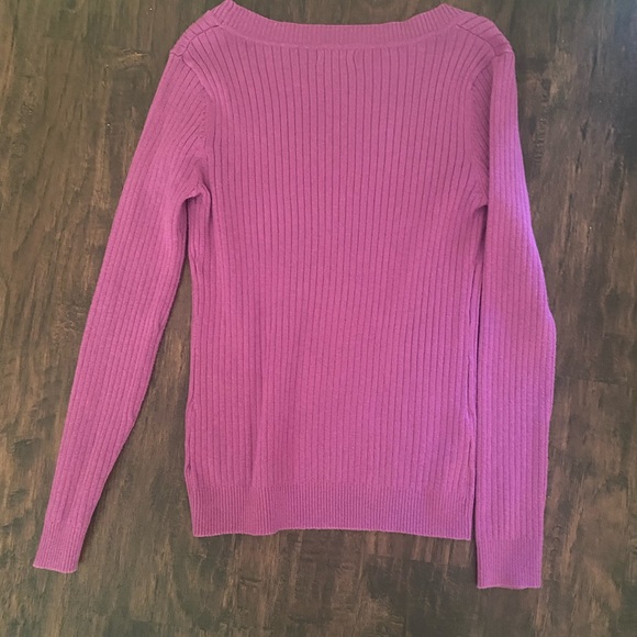 Purple/Pink Long Sleeve Sweater Merona Medium - Picture 2 of 2